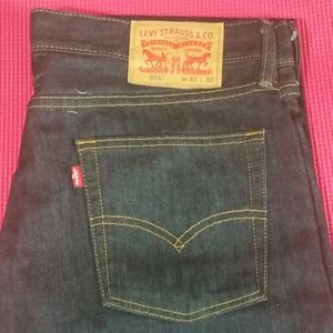 Men's Levi 514 W33 L32 Dark Wash Jeans